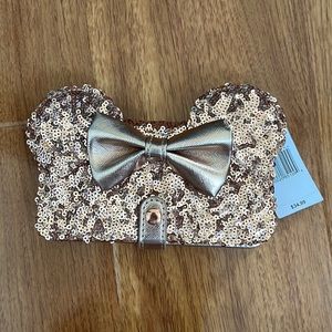 Disneyland rose gold iphone card case